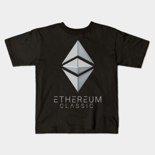 Ethereum Classic Made of Silver Kids T-Shirt